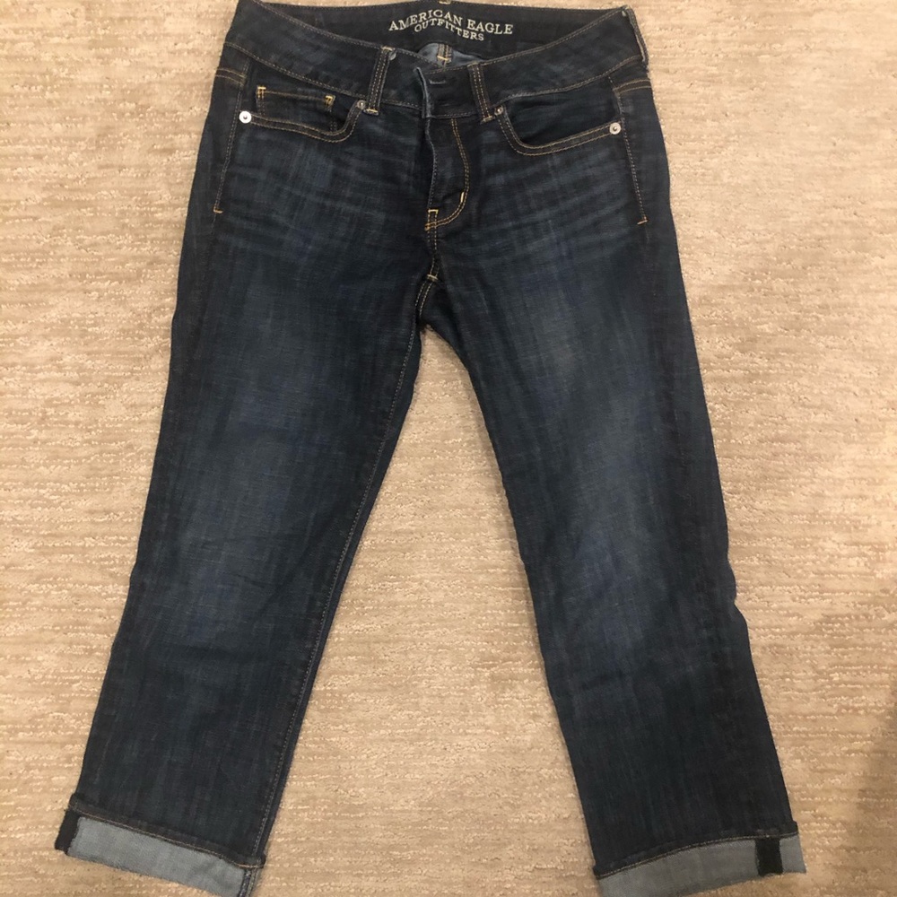 Crop stretch jeans